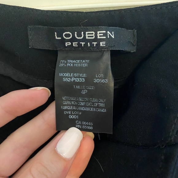 Black Louben Petite Dress Pants - Picture 3 of 3